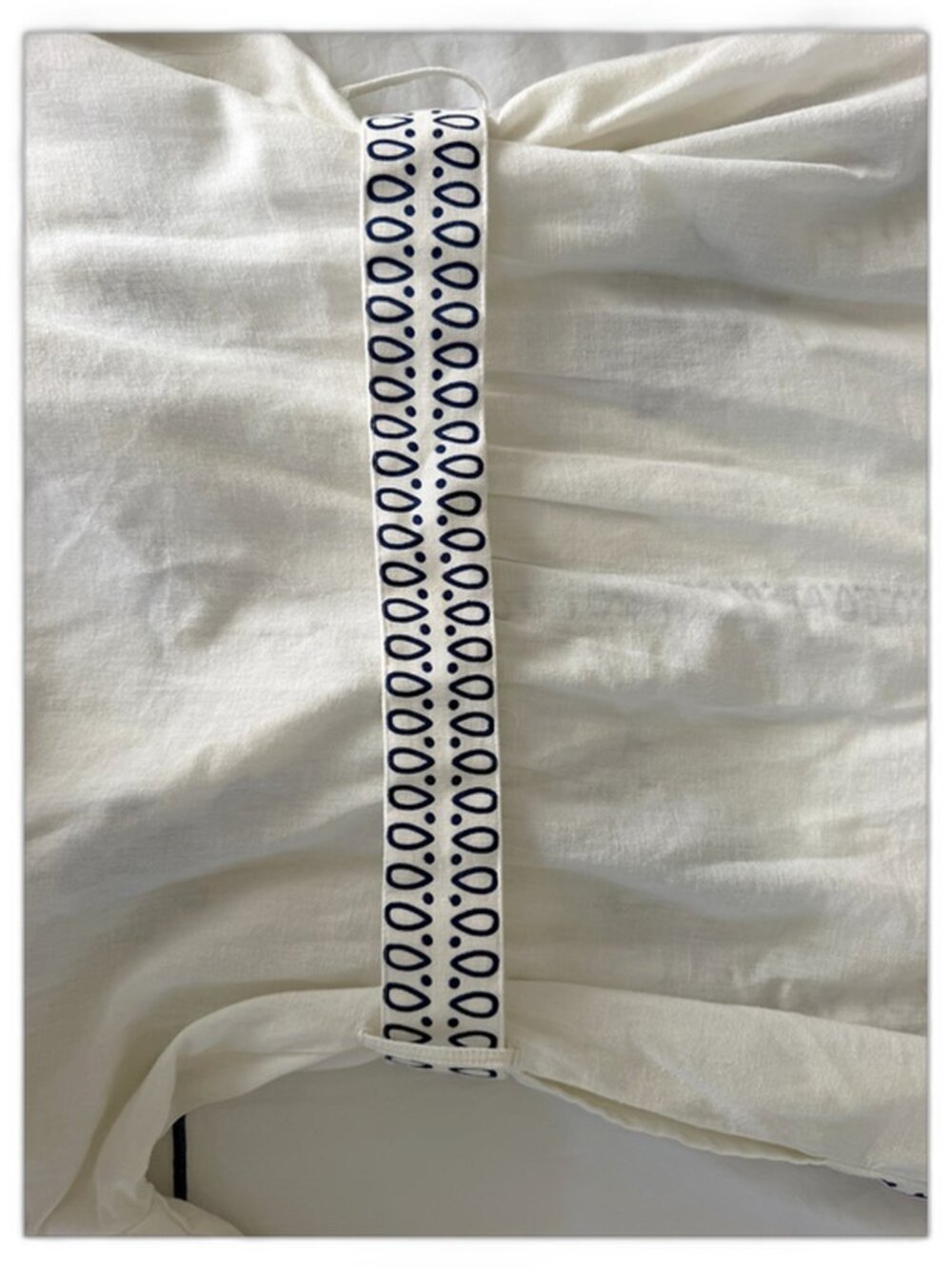 FARM Rio White Navy Embroidered Belted Mini Dress S - Picture 2 of 9